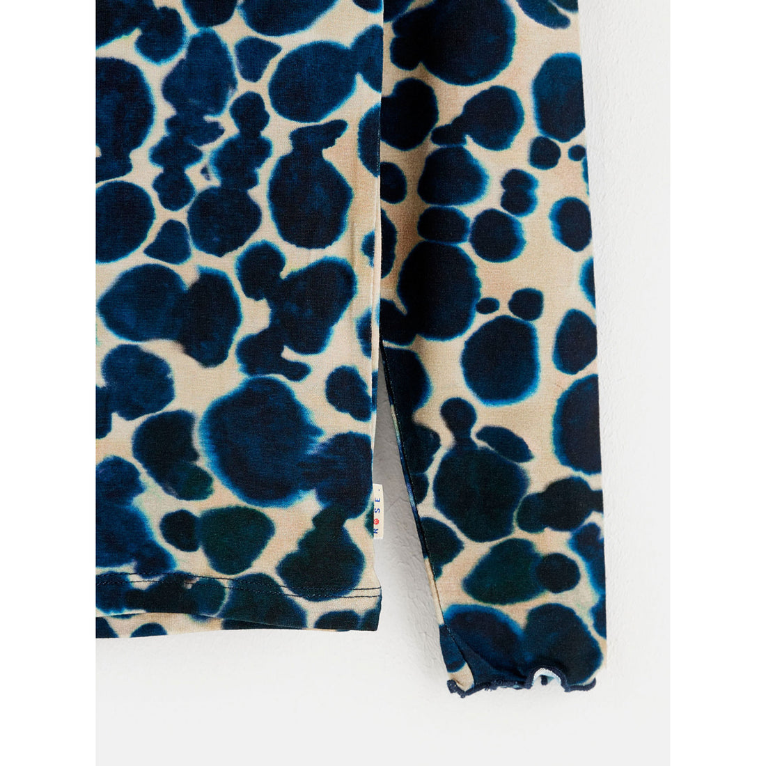 Bellerose Blue Leopard Print Turtleneck