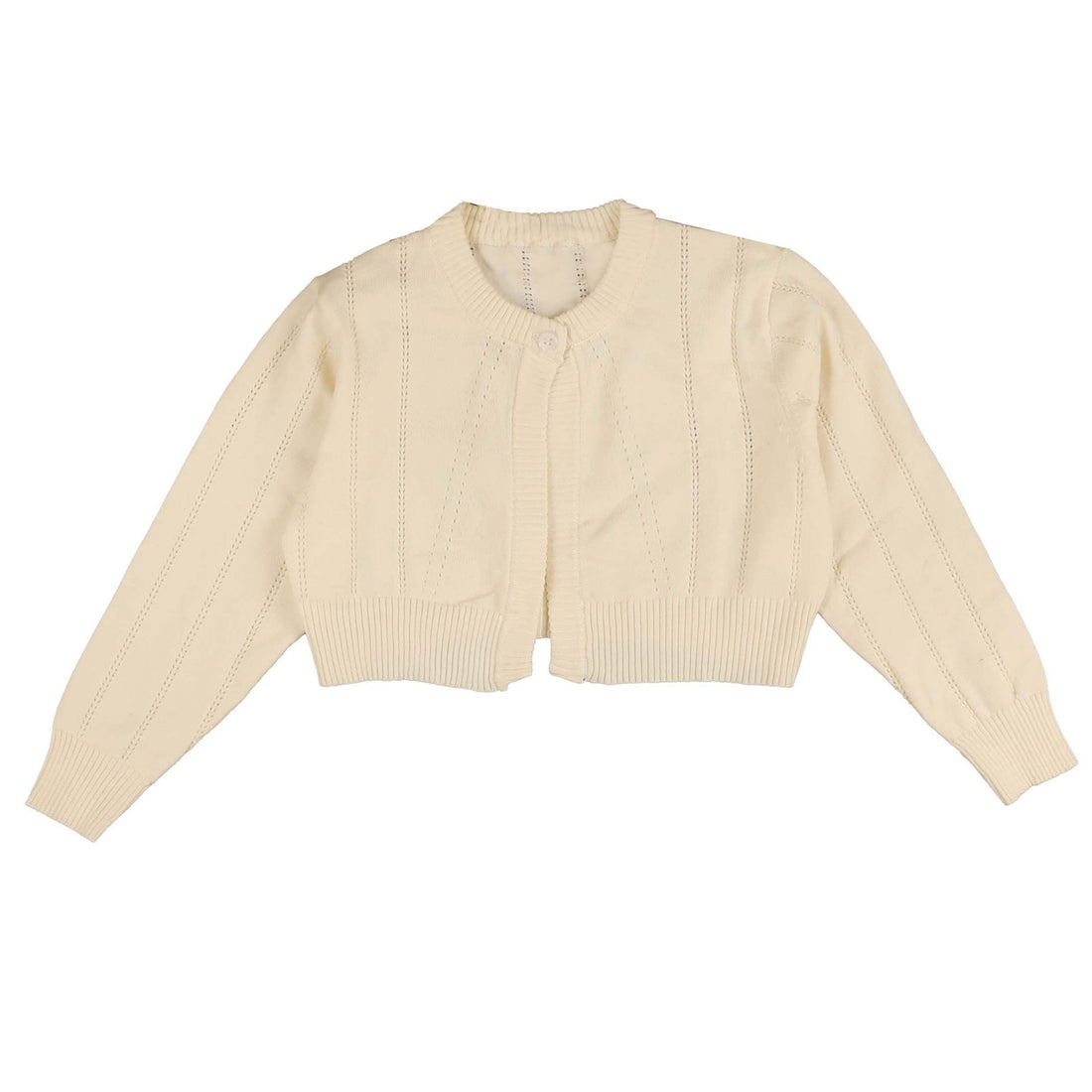 Belati Ivory Pointelle Cardigan