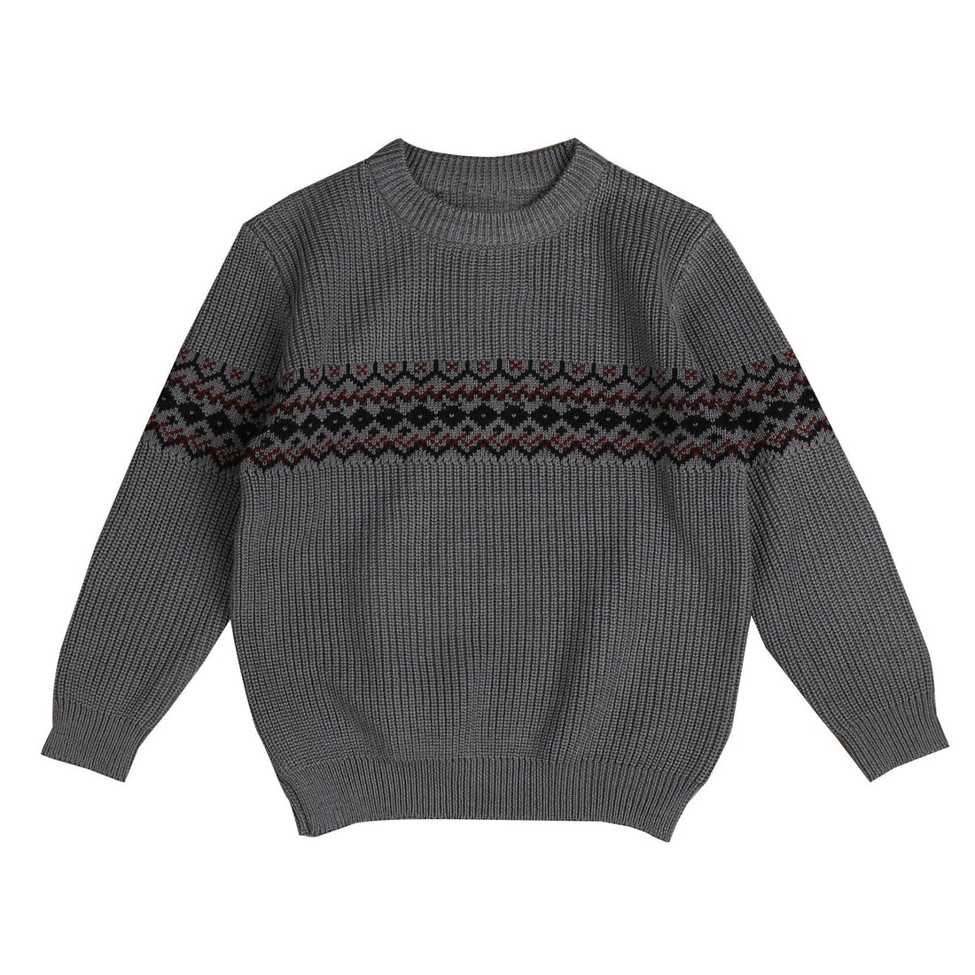 Belati Dusty Blue Intarsia Knit