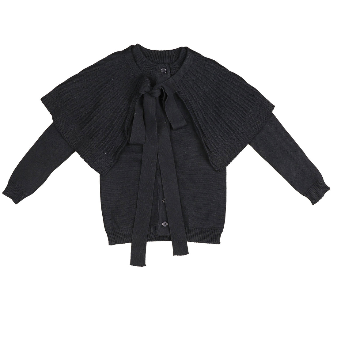 Belati  Navy Cape Knit Cardigan
