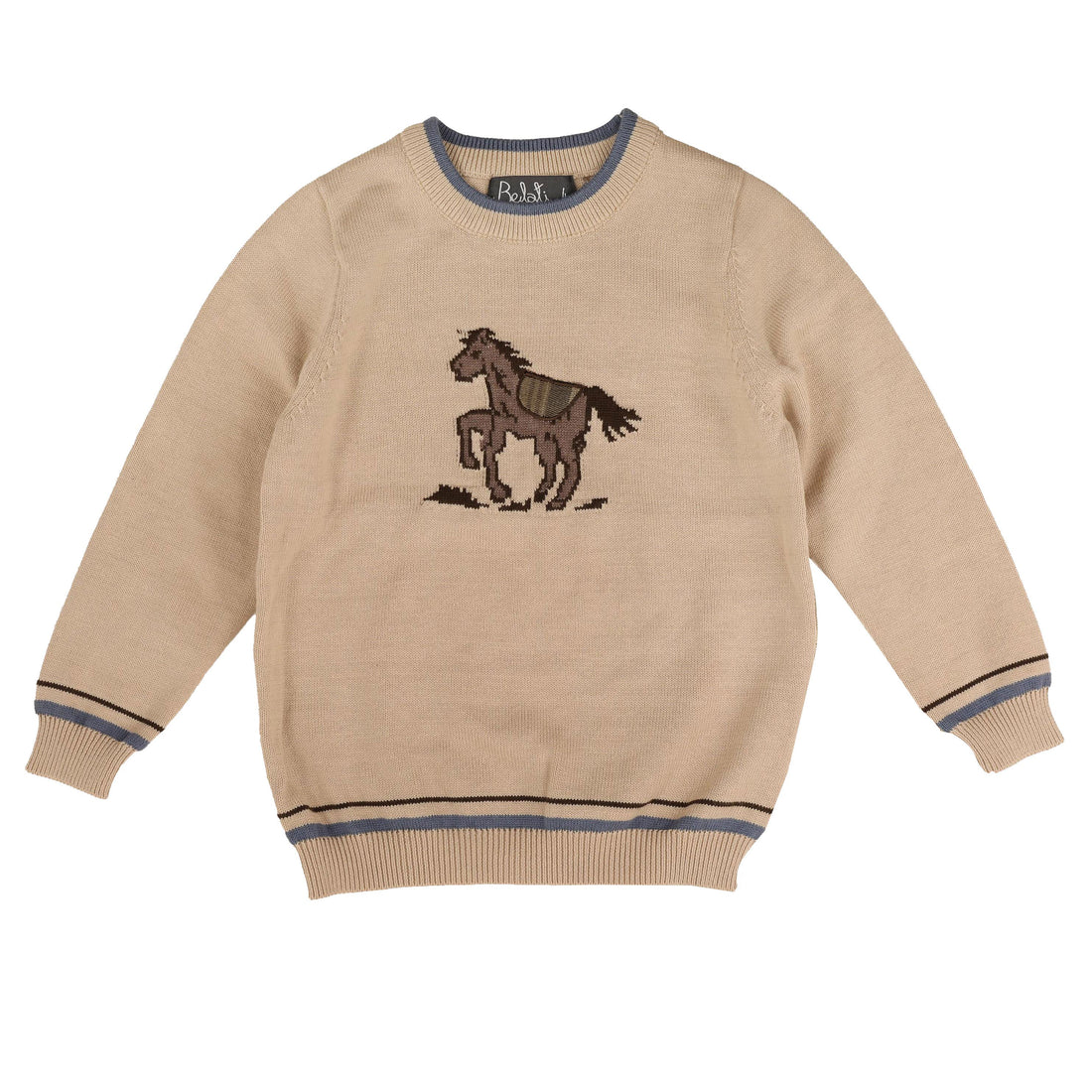 Belati  Stone Jacquard Hose Knit Sweater