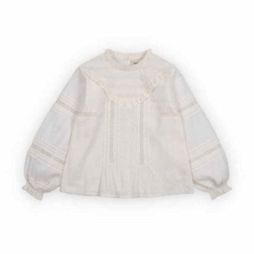 The New Society Moonlight White Blanca Blouse