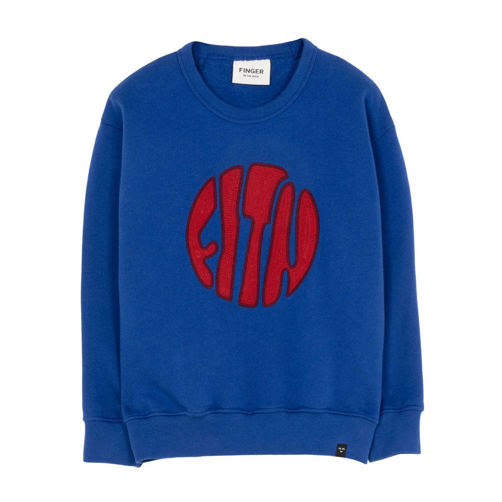 Finger in the Nose  Ink Blue Blast Loose Sweatshirt