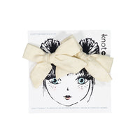 Knot Hairbands  Cream Bloom Bow Set