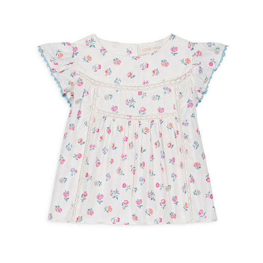 Louise Misha White Armande Blouse
