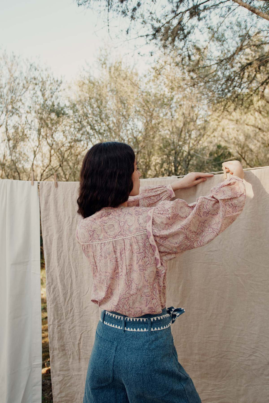 Louise Misha Pink Daisy Garden Jane Shirt