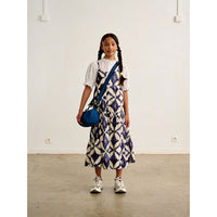Bellerose White/ Purple Geo Designed Taiku Dress