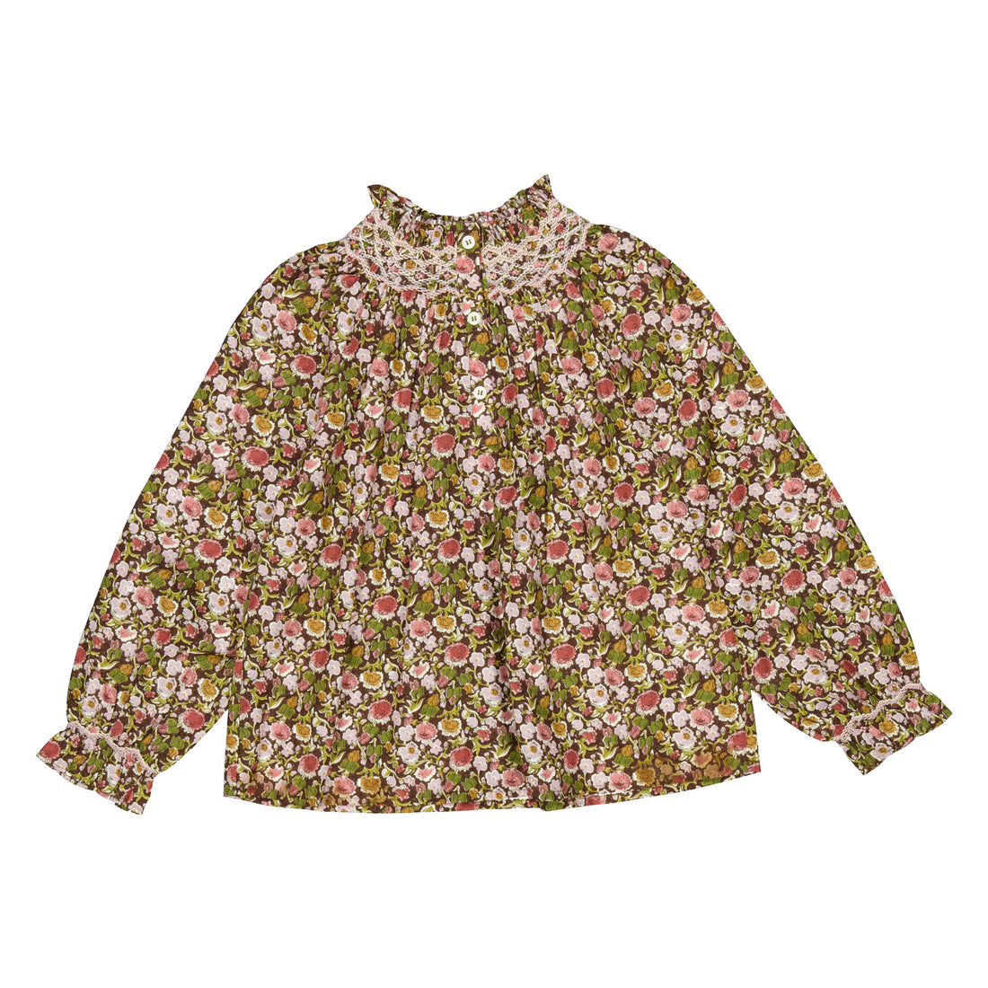 Bonpoint  Aubergine Petale Blouse