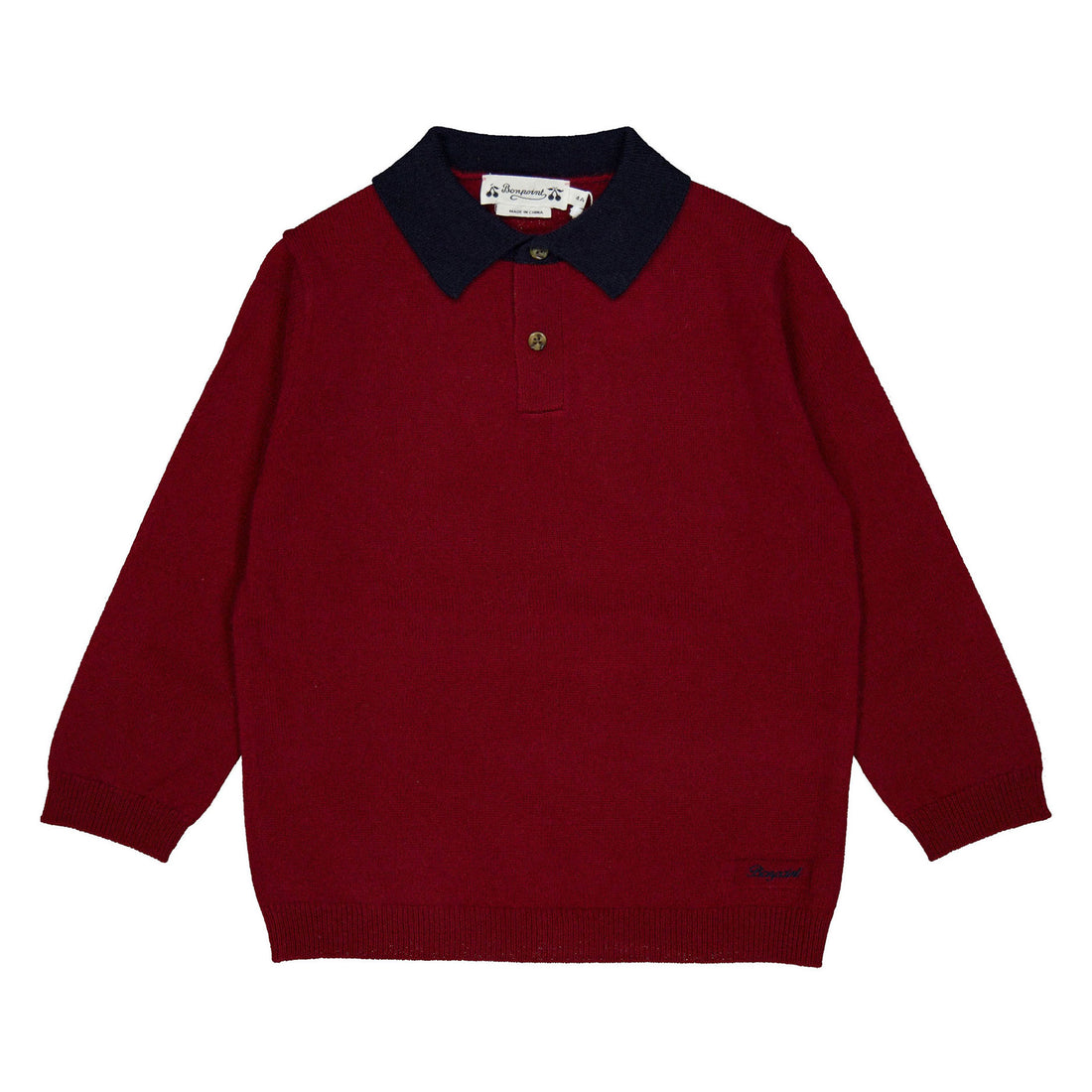 Bonpoint  BurgundyJameson Pullover