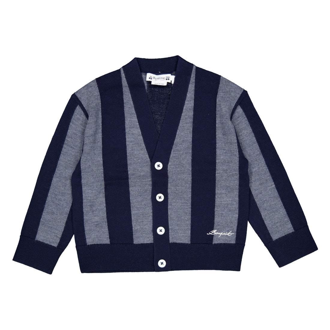 Bonpoint  Slate Grey Mandel Cardigan