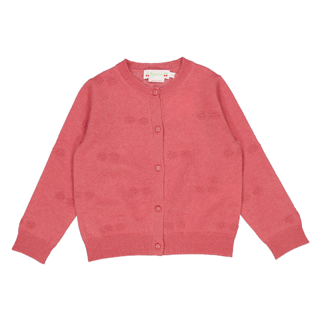 Bonpoint  Raspberry Manon Cardigan