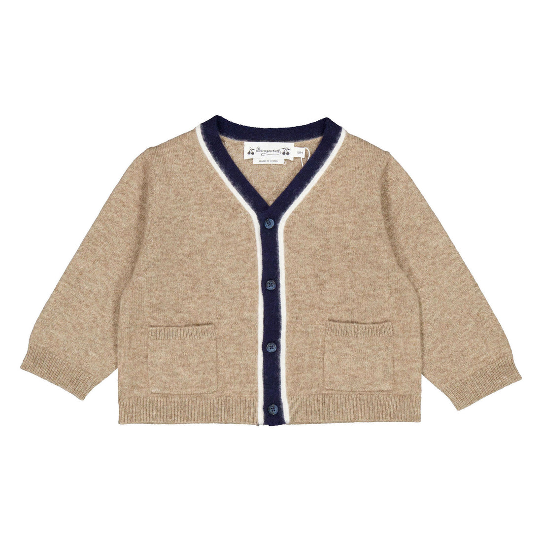 Bonpoint  Brown Tahiel Cardigan