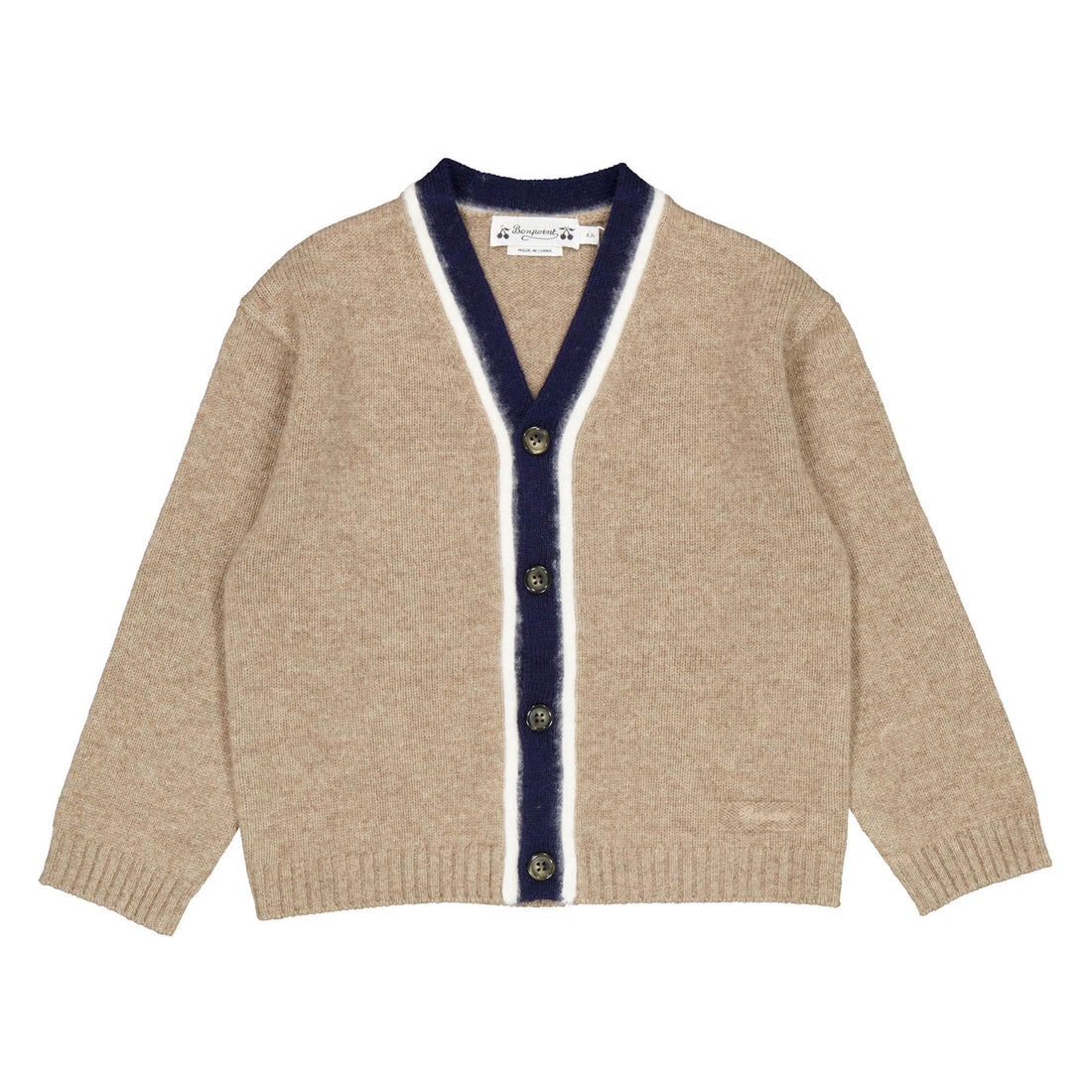 Bonpoint  Tan Garfield Cardigan