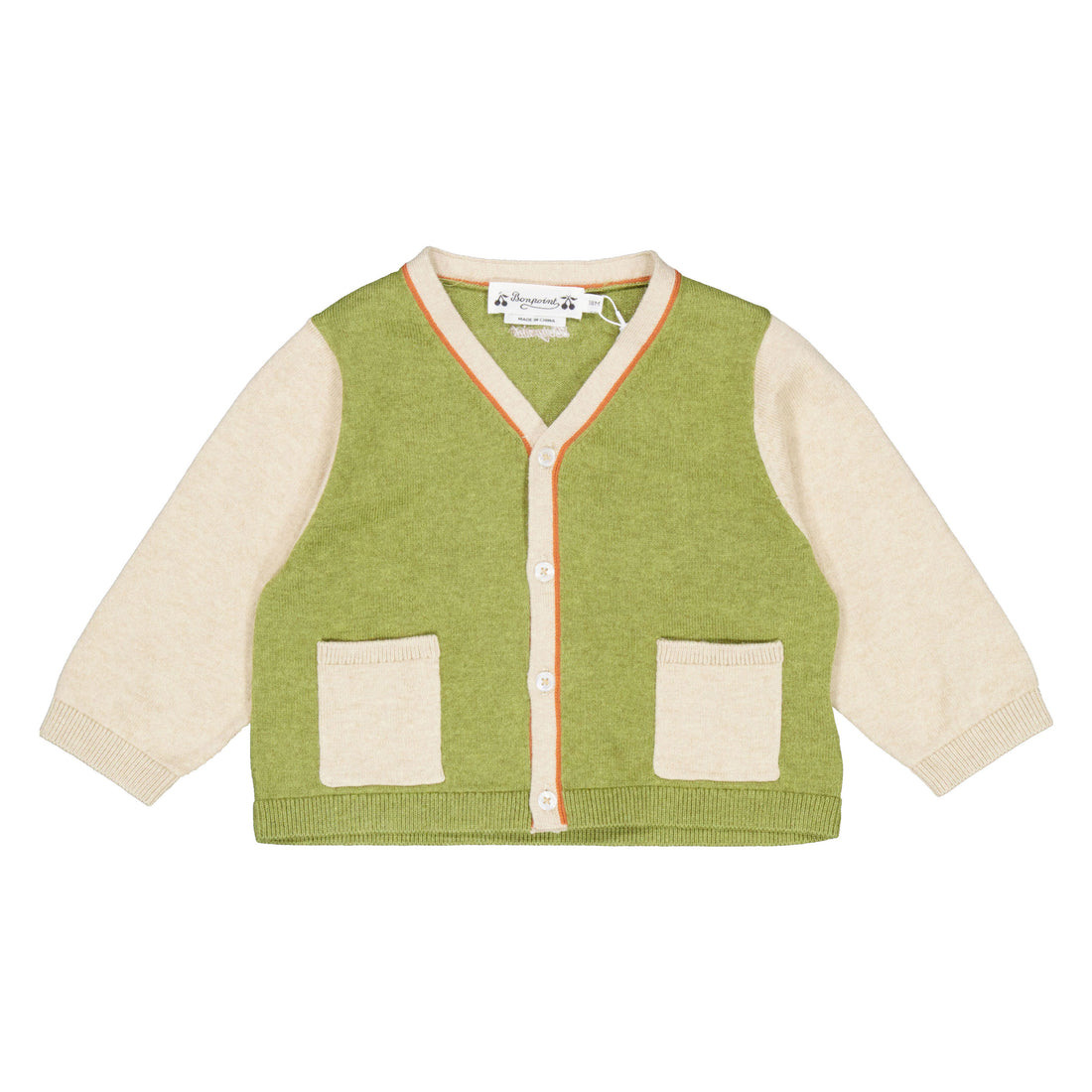 Bonpoint  Dark Khaki Tahiel Cardigan