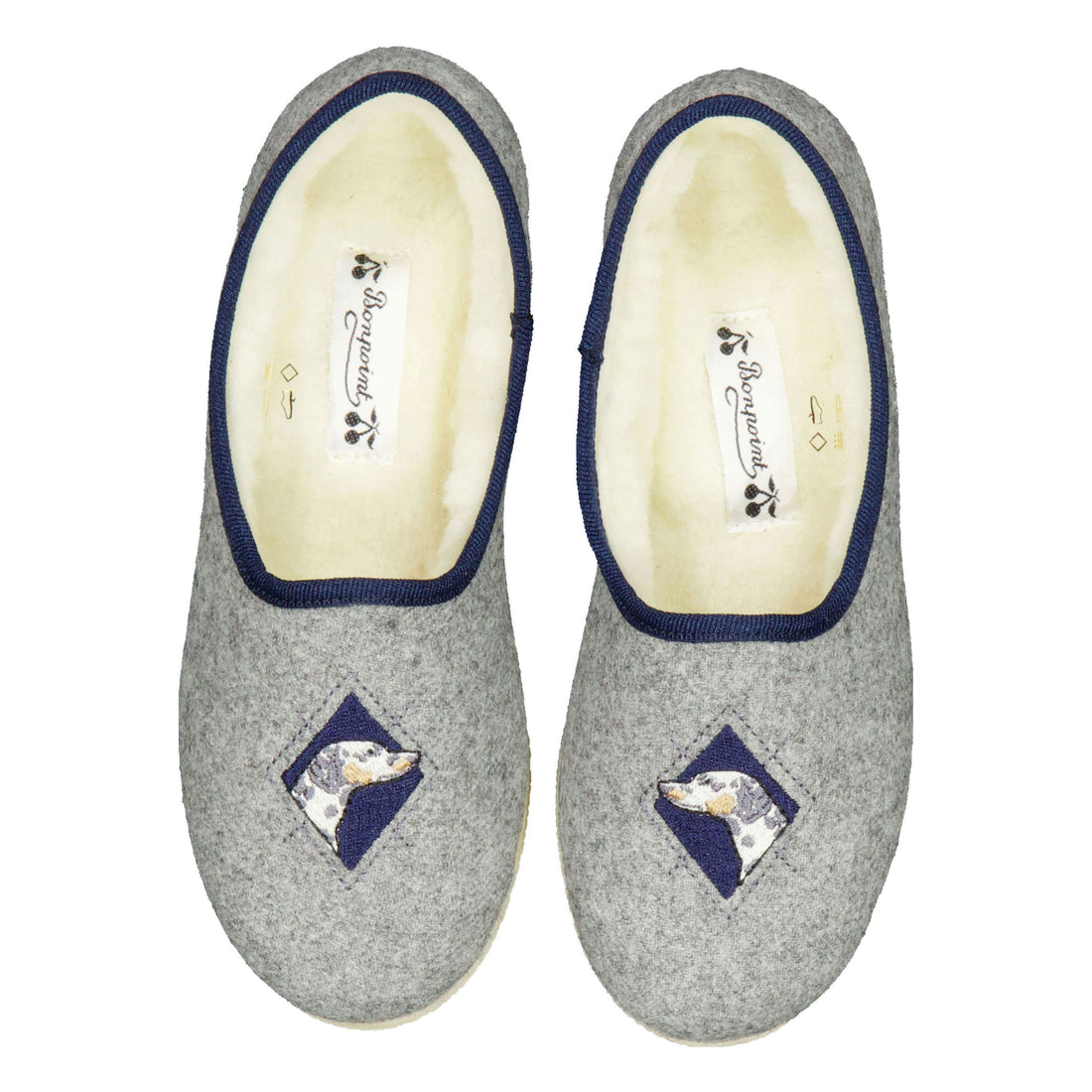 Bonpoint  Light Grey Gib Slippers