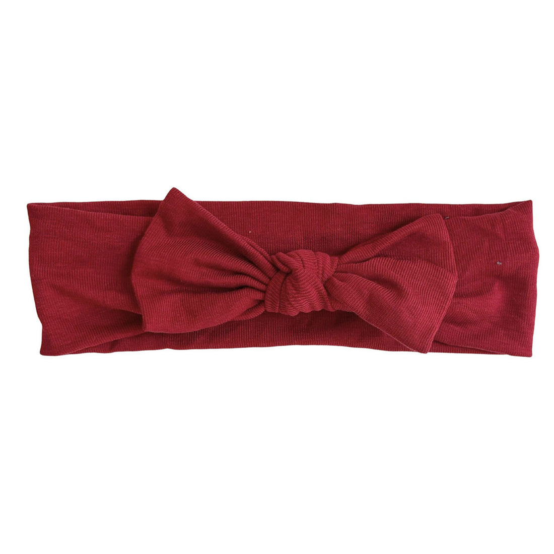 Knot Hairbands Cardinal Red Jersey Bow Headwrap