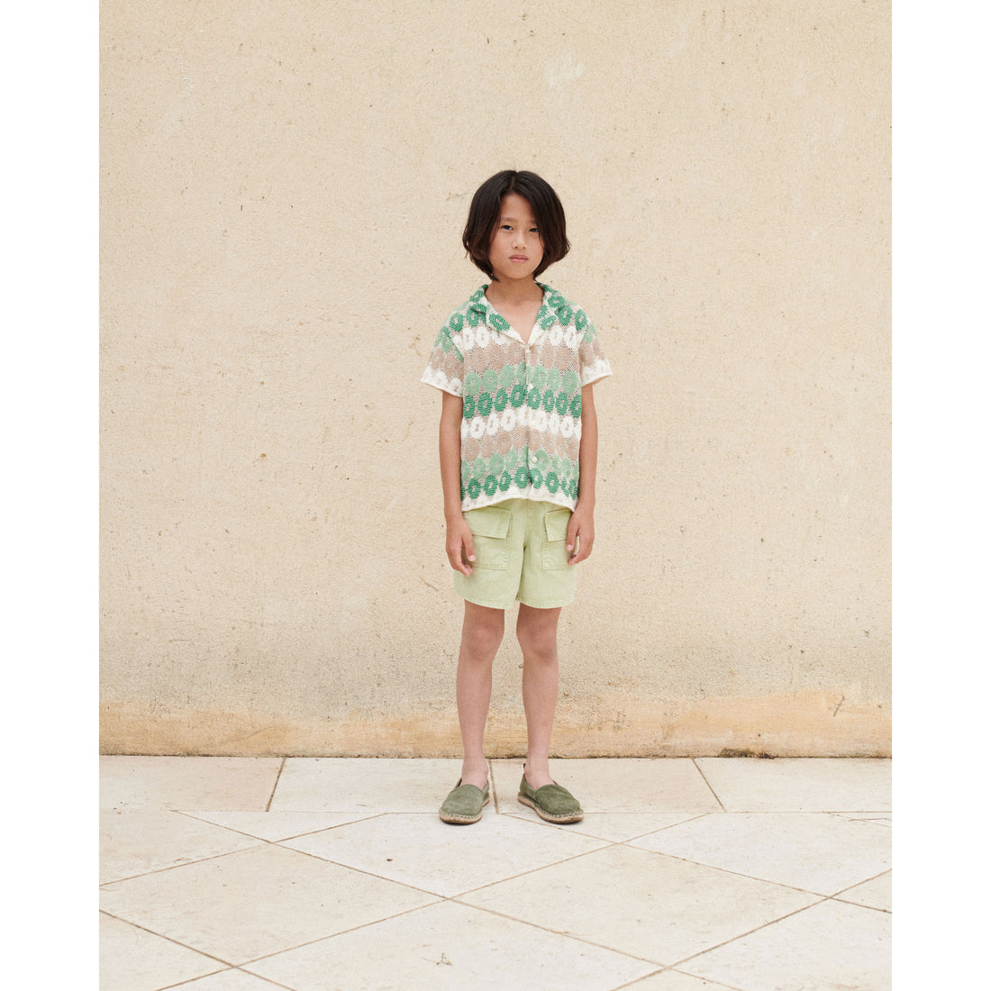 Bebe Organic Summer Crochet Paul Shirt