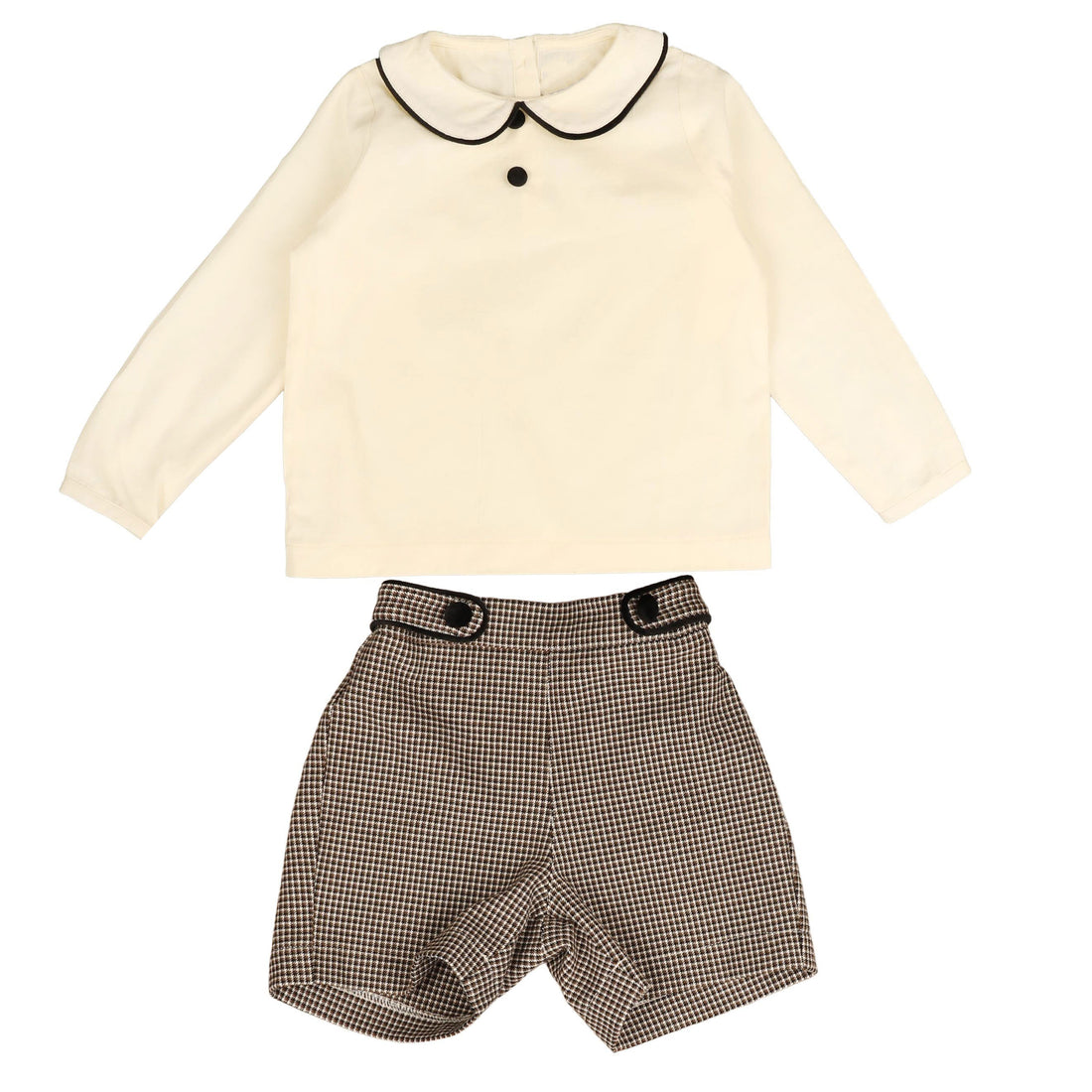 Belati  Brown Houndstooth Set