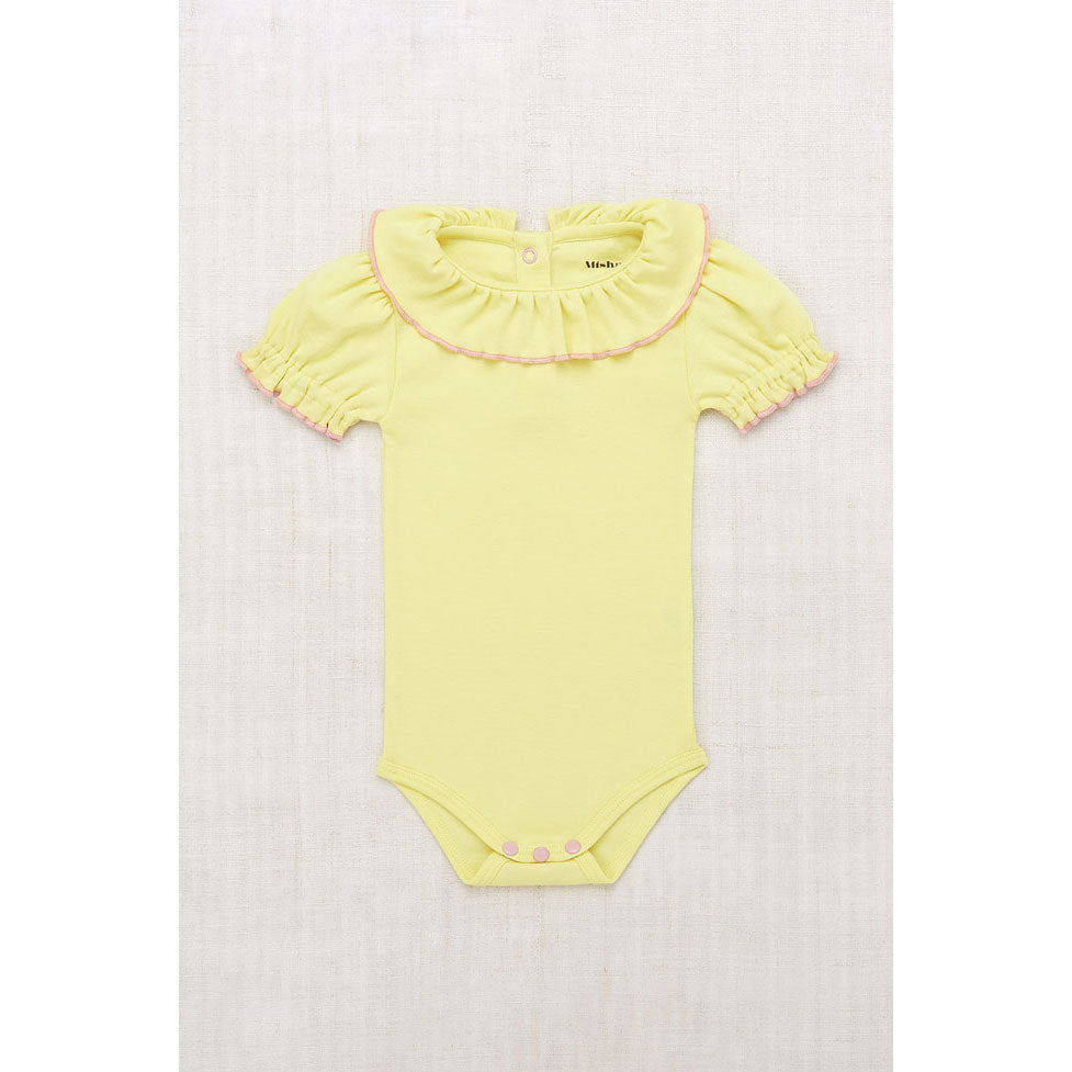 Misha and Puff Vintage Yellow Balloon Sleeve Paloma Onesie