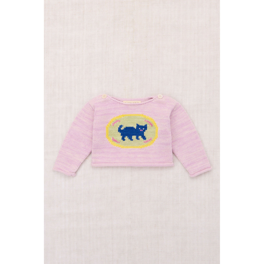 Misha and Puff Aura Baby Barn Cat Boatneck Sweater
