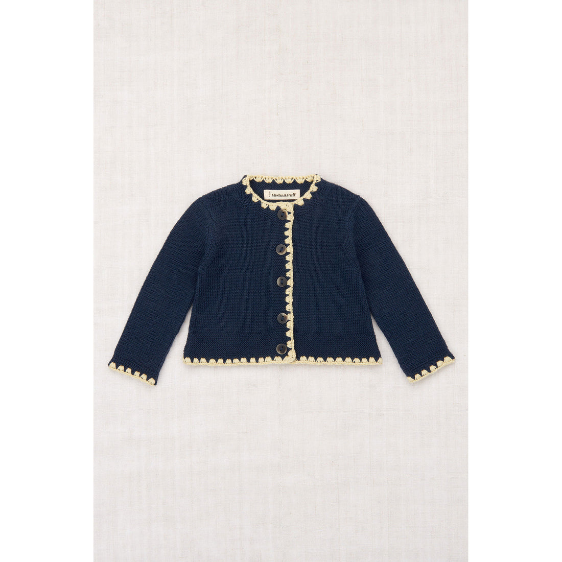 Misha and Puff Galaxy Baby Crochet Trim Darling Cardigan