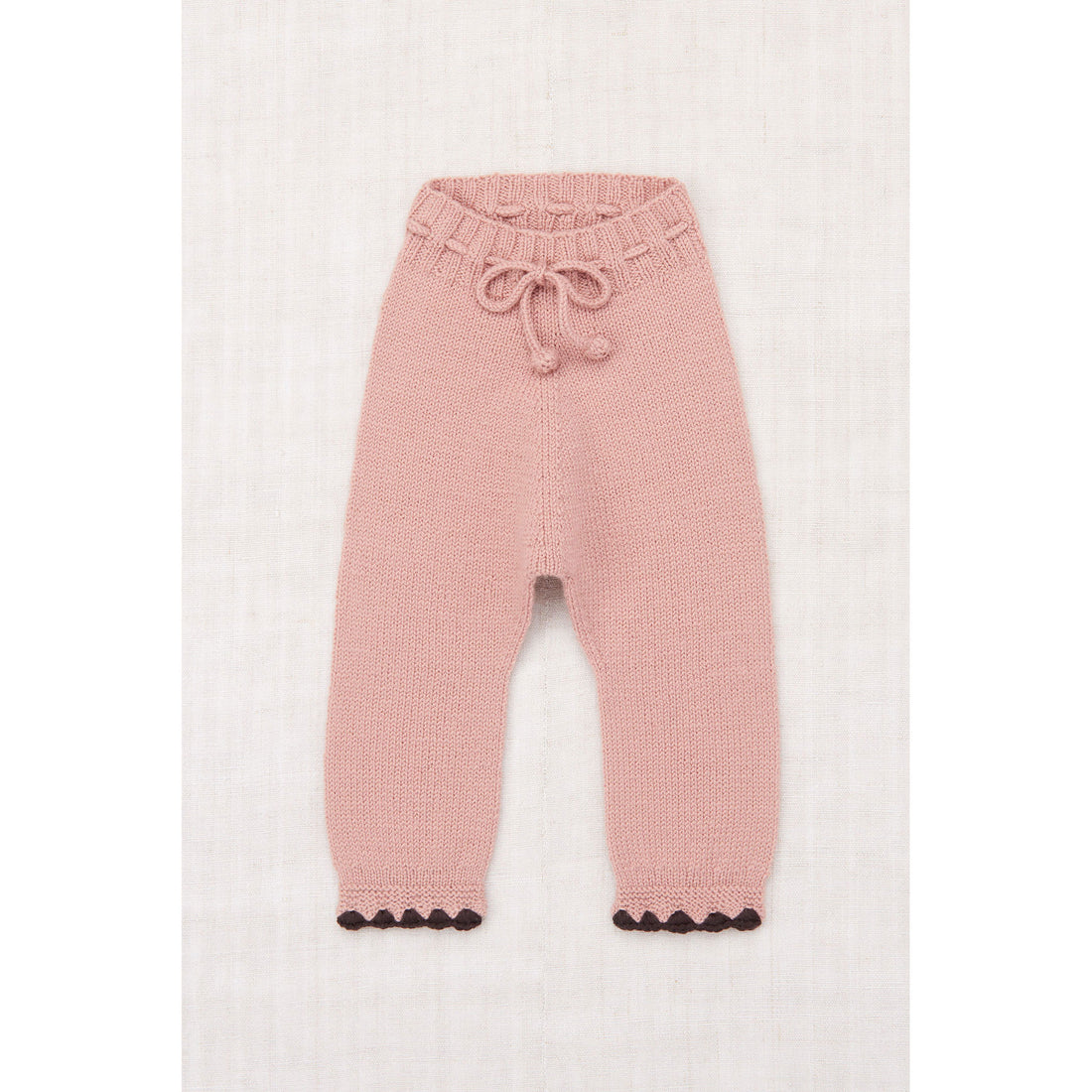 Misha and Puff Rosette Baby Crochet Trim Snowy Day Legging