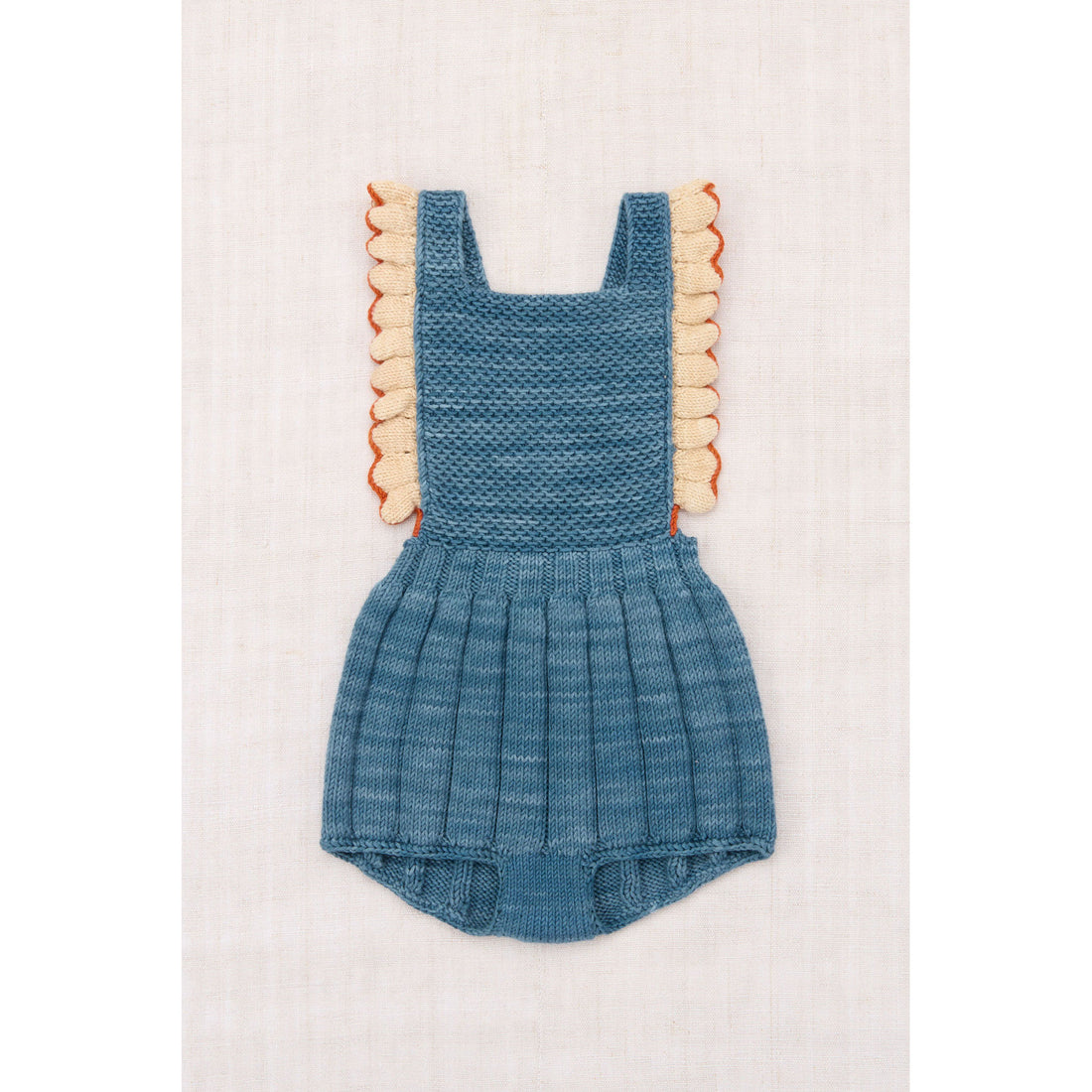 Misha and Puff Blue Slate Baby Eleanor Sunsuit