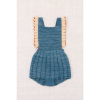 Misha and Puff Blue Slate Baby Eleanor Sunsuit