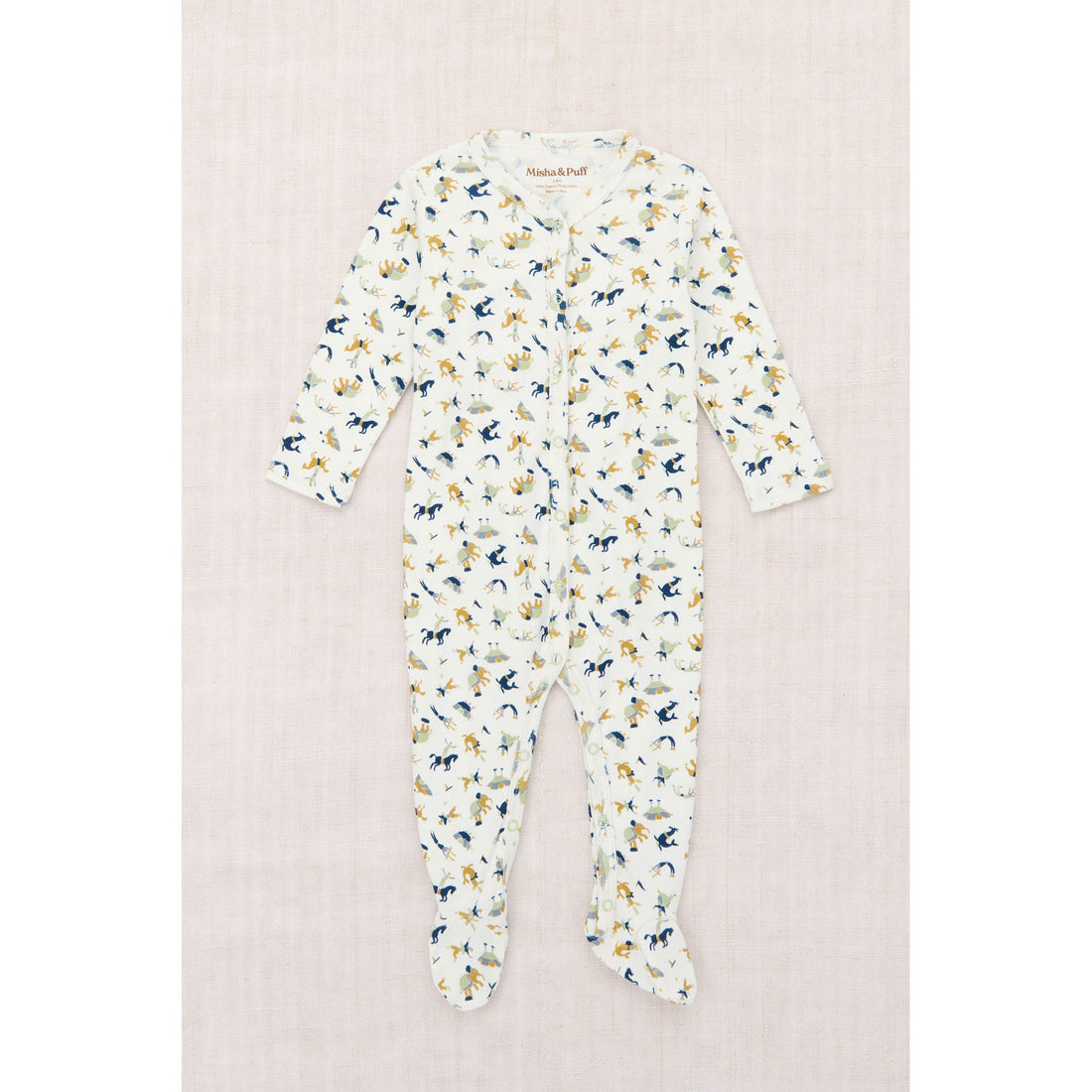 Misha and Puff Marzipan Circus Baby Footed One-Piece