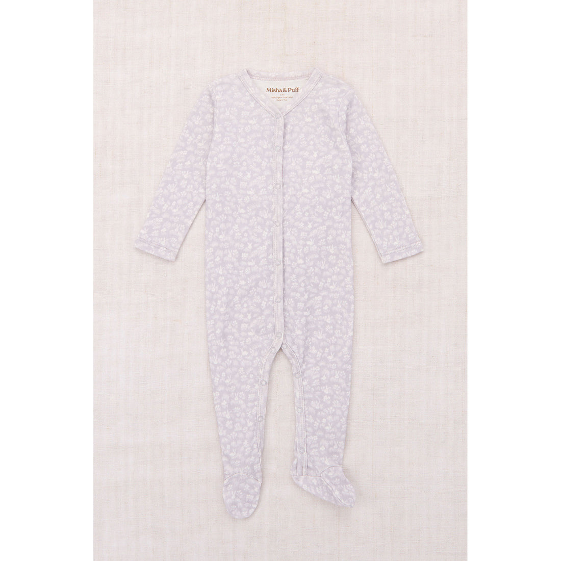 Misha and Puff Mist Bunny Meadow Baby Footed One-Piece