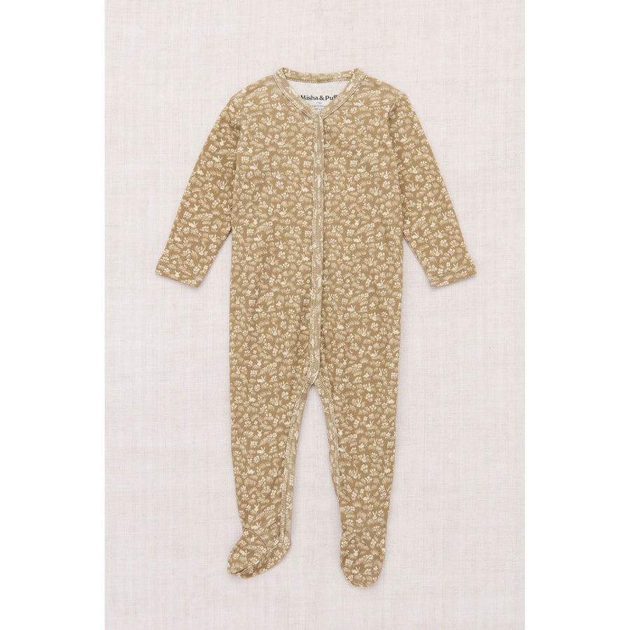 Misha and Puff Kelp Bunny Meadow Baby Footed One-Piece
