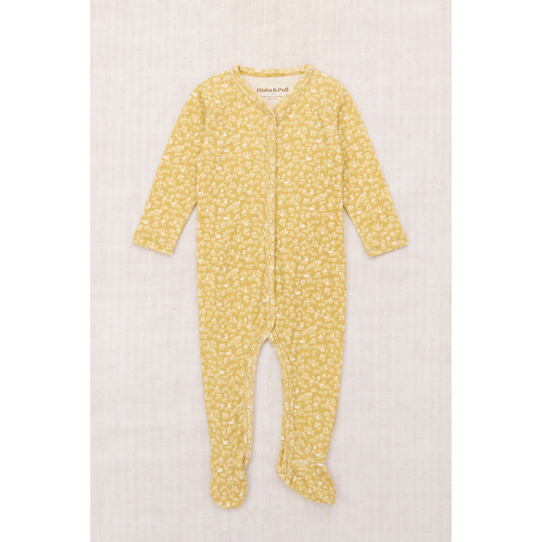 Misha and Puff Root Bunny Meadow Baby Footed One-Piece