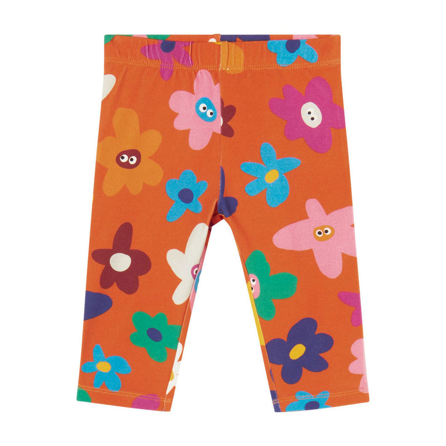 Stella Mccartney Red Baby Folk Daisies Leggings