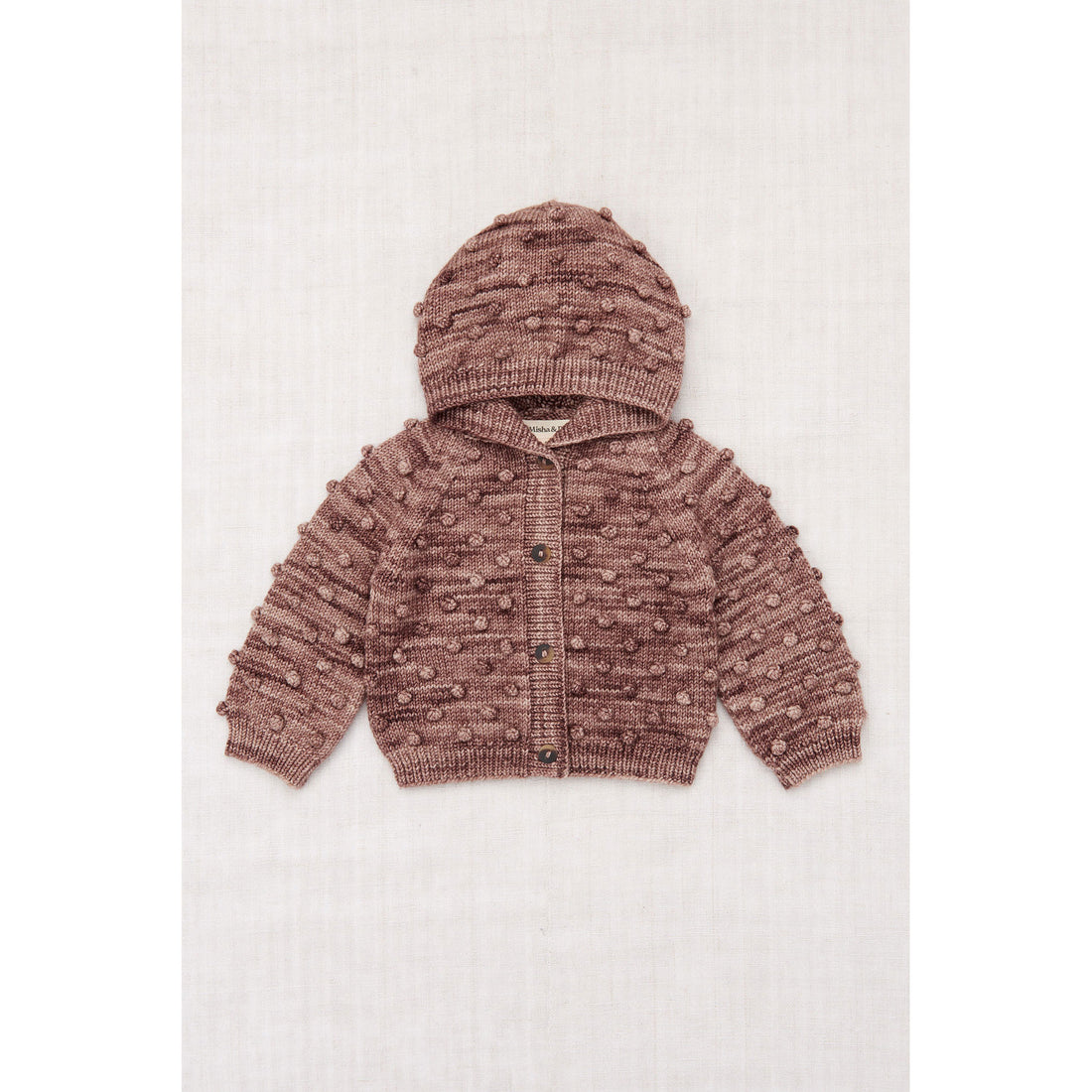 Misha and Puff/ポップコーンカーディガン・フーディー Misha and Puff Affogato Baby Hooded Popcorn Cardigan – Ladida