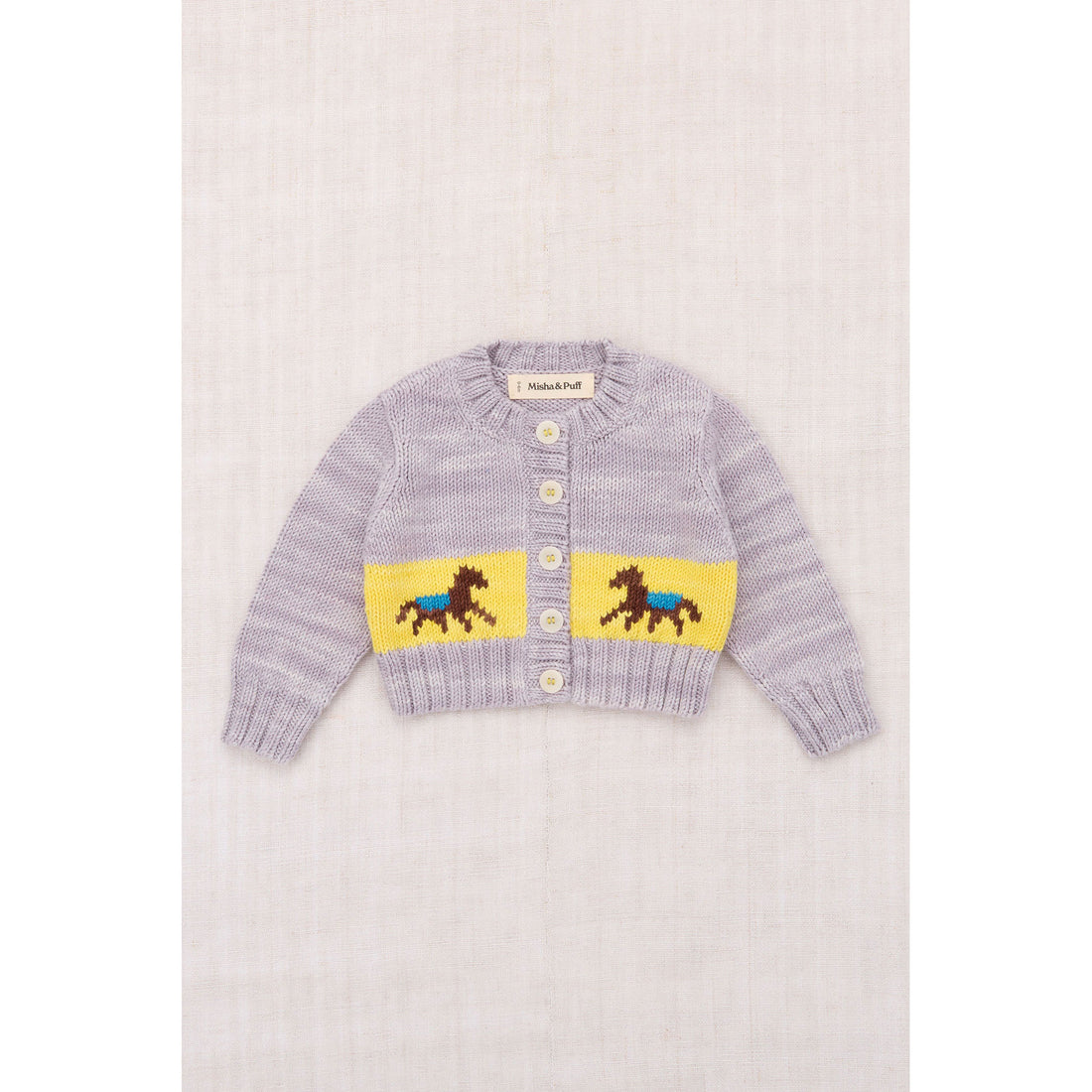 Misha and Puff Mist Baby Horse Trot Cardigan
