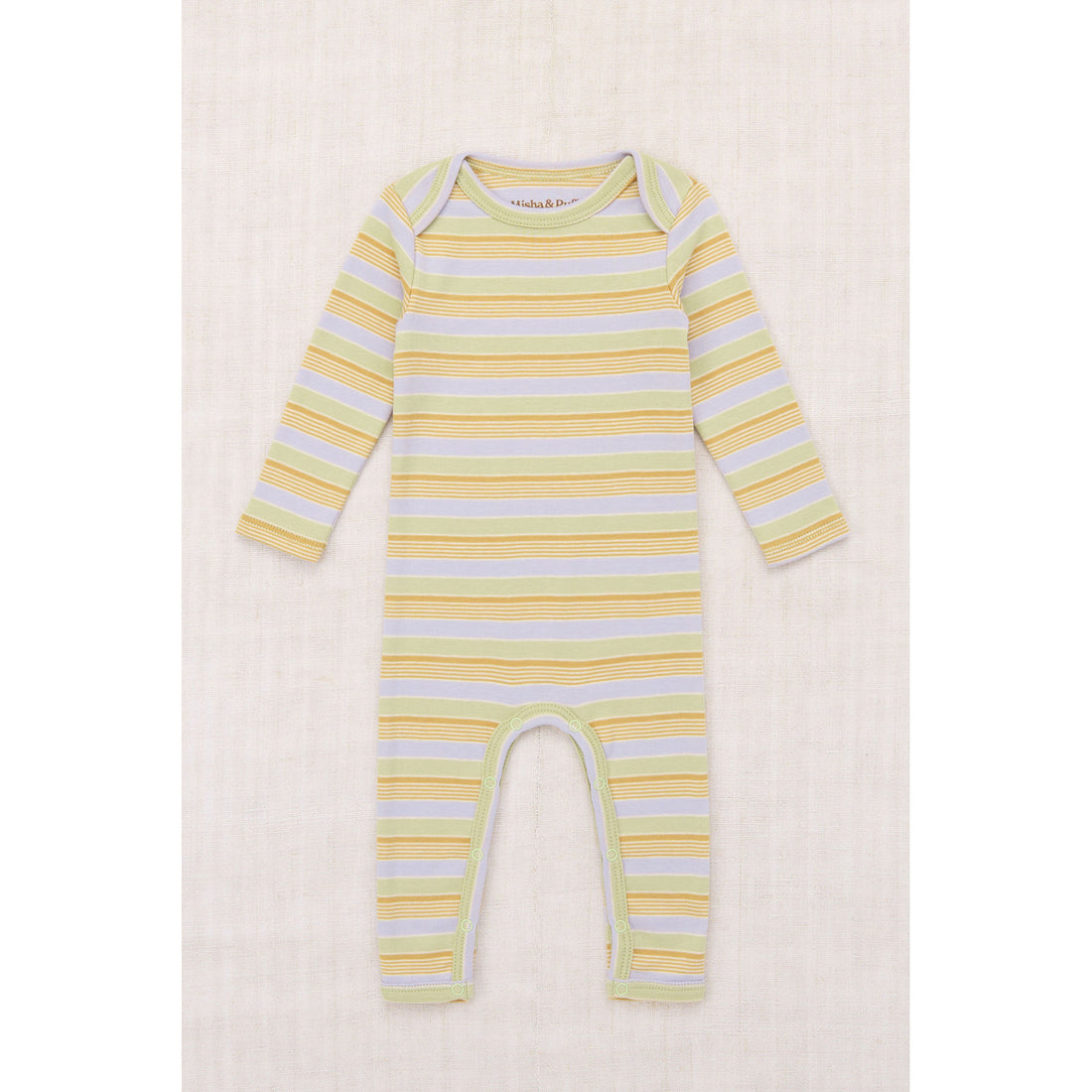 Misha and Puff Mist Avenue Stripe Baby Jumpsuit