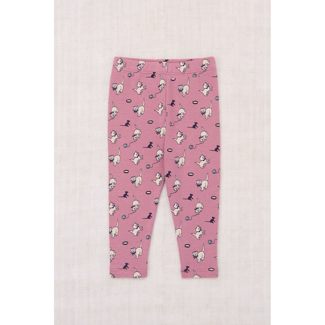 Misha and Puff Antique Rose Cat & Mouse Baby Legging