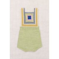 Misha and Puff Aventurine Baby Log Cabin Romper