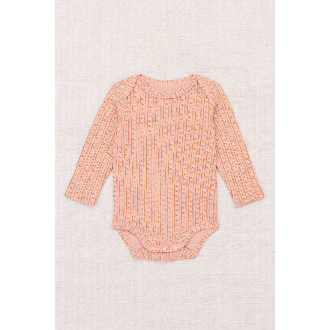 Misha and Puff Rosette Little House Floral Baby Long Sleeve Lap Onesie