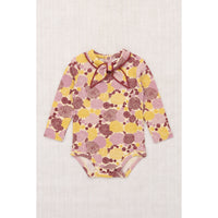 Misha and Puff String/Antique Rose Chrysanthemum Long Sleeve Scout Onesie