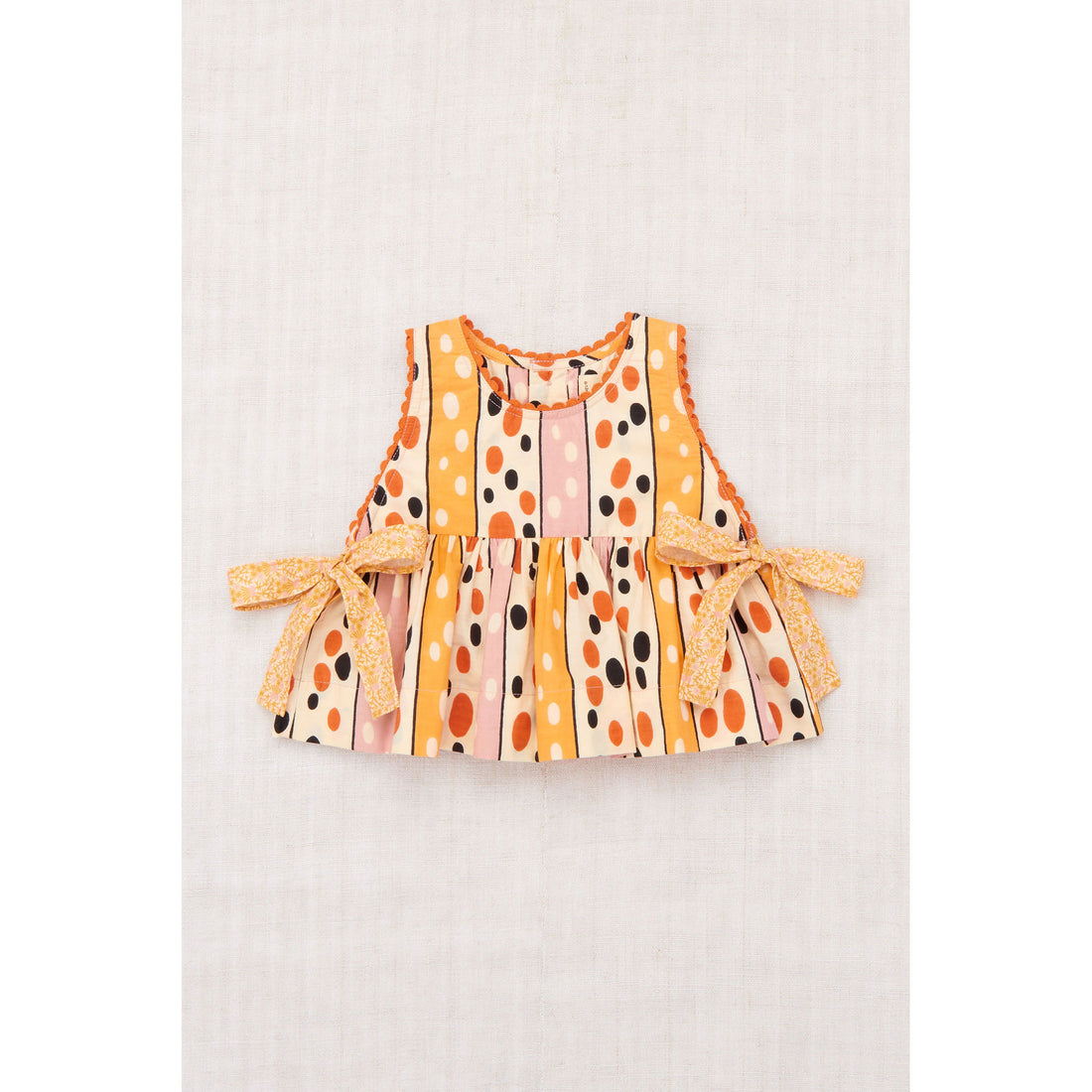 Misha and Puff Frangipani Polka-Stripe Baby Lottie Top