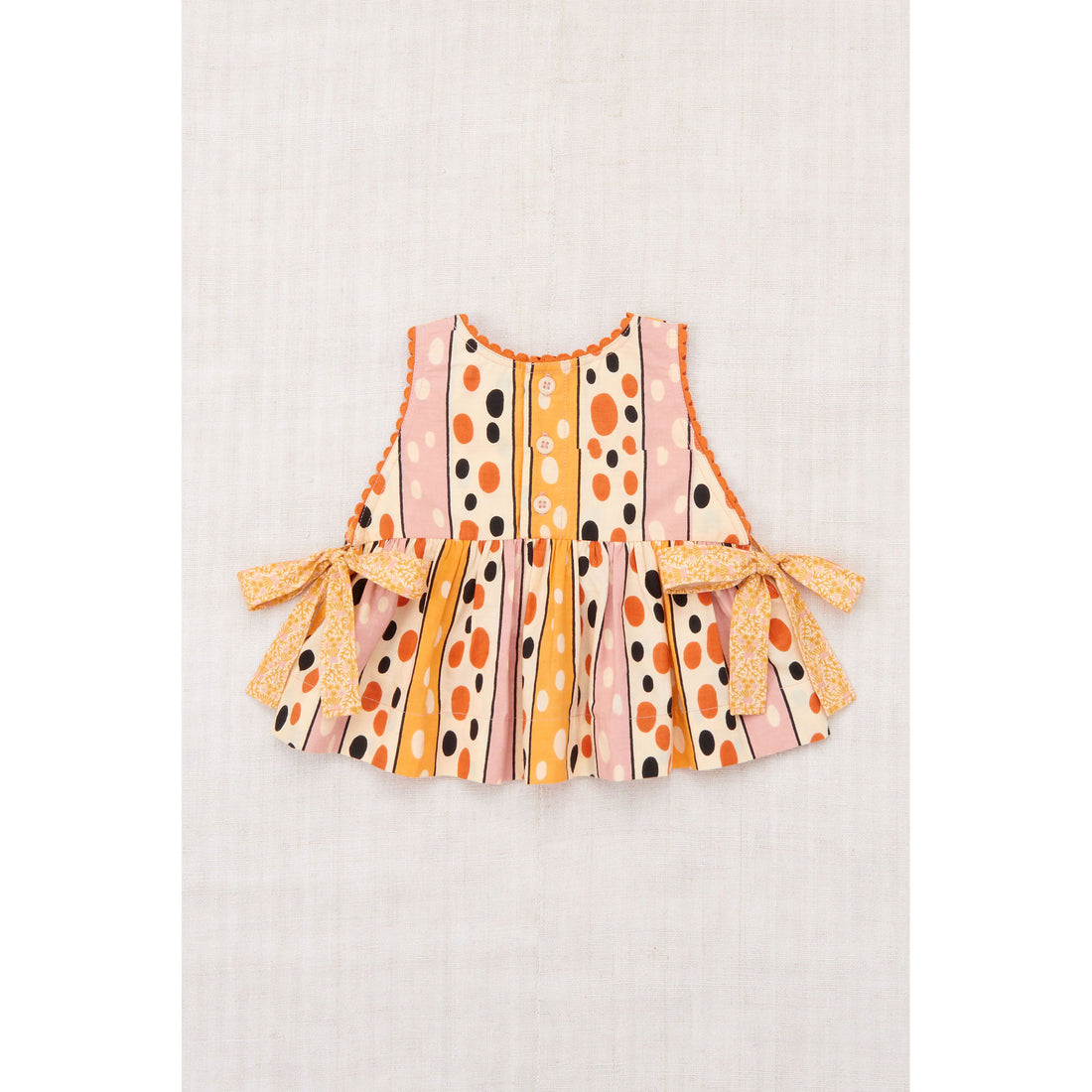 Misha and Puff Frangipani Polka-Stripe Baby Lottie Top