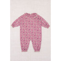 Misha and Puff Antique Rose Cat & Mouse Baby Pierrot Onesie