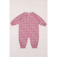 Misha and Puff Antique Rose Cat & Mouse Baby Pierrot Onesie