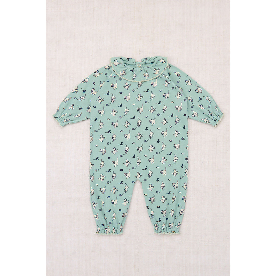 Misha and Puff Sage Cat & Mouse Baby Pierrot Onesie