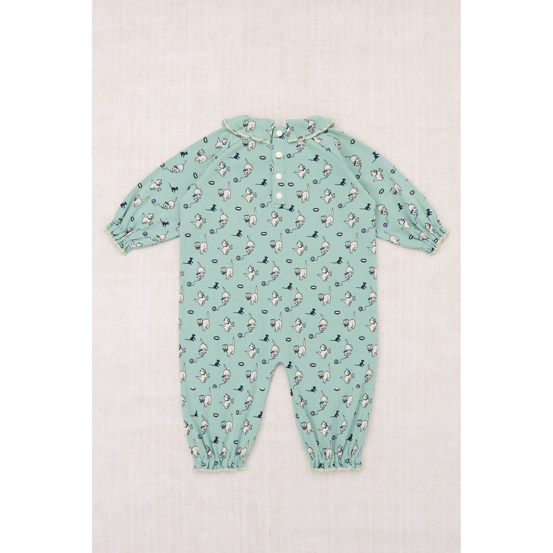 Misha and Puff Sage Cat & Mouse Baby Pierrot Onesie