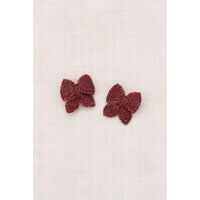 Misha and Puff  Madder Root Baby Puff Bow Set
