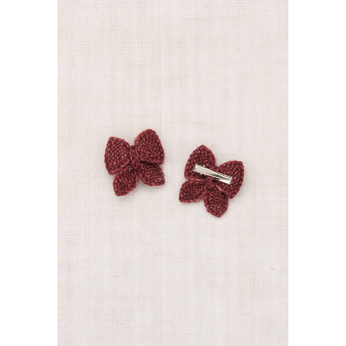 Misha and Puff  Madder Root Baby Puff Bow Set