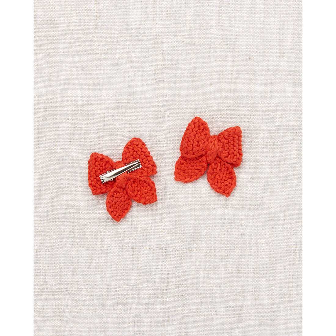 Misha and Puff Persimmon Baby Puff Bow Set
