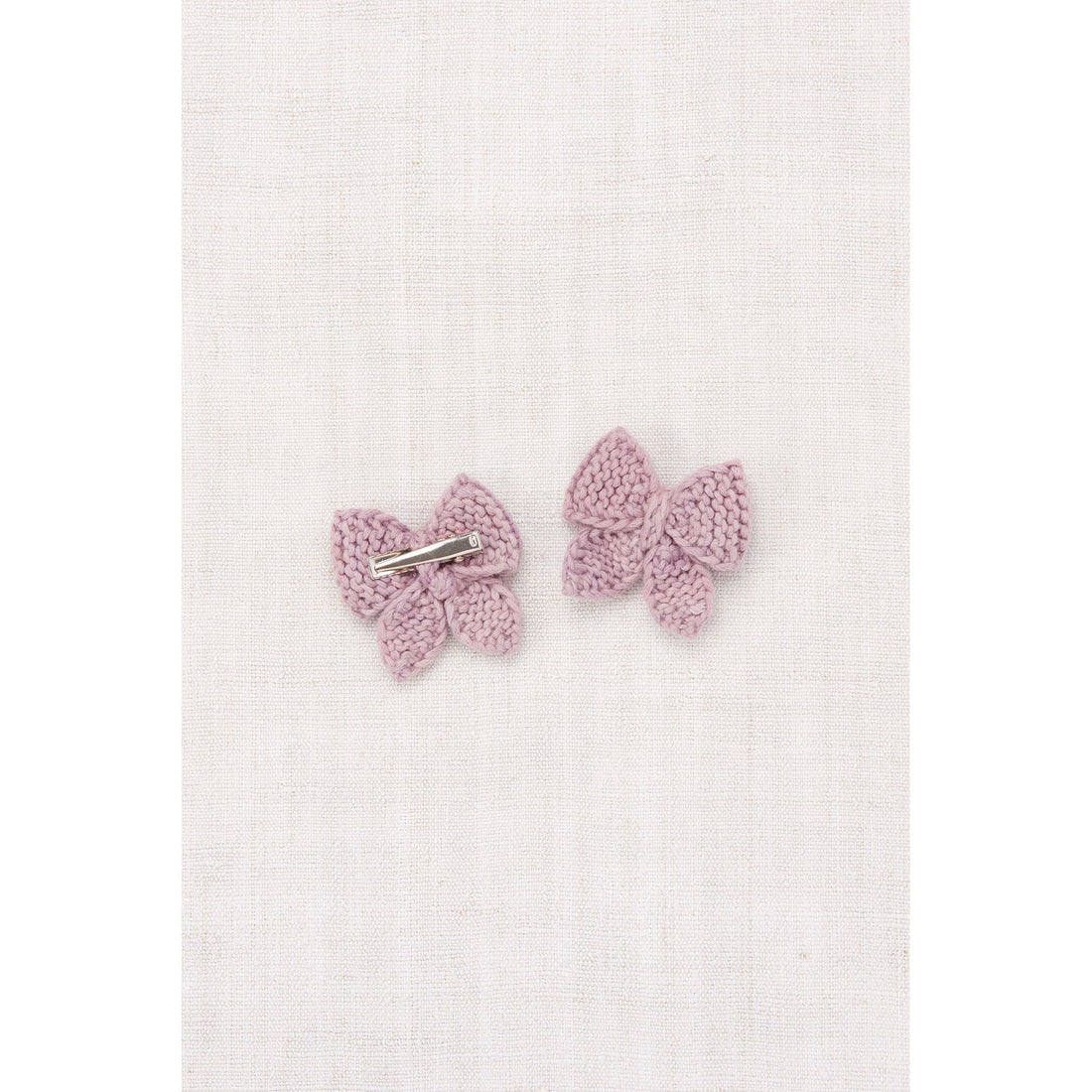 Misha and Puff Plum Petal Baby Puff Bow Set